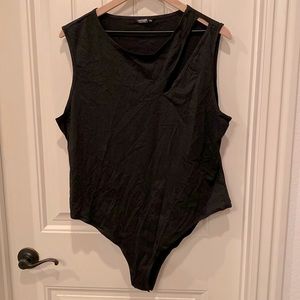 NWOT Black SHEIN Plus Cutout Detail Bodysuit 3X